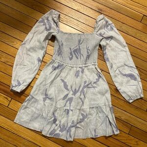 Organic Linen Long Sleeve Dress